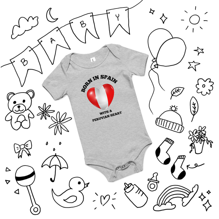 Body bebé "Peruvian Heart" exclusivo By Quintana