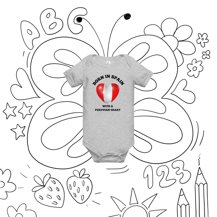 Body bebé "Peruvian Heart" exclusivo By Quintana